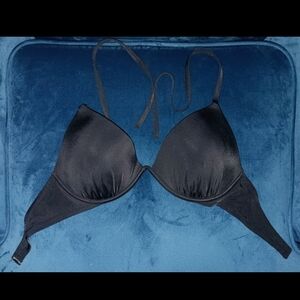 Women's Size 36D Shade & Shore Elegant Black Bikini Top